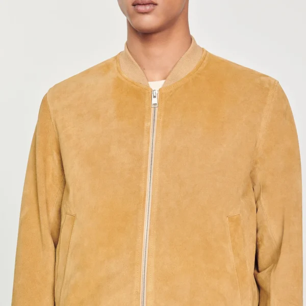 Hot Blouson En Cuir Suédé Homme Cuirs | Manteaux & Blousons