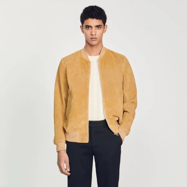 Hot Blouson En Cuir Suédé Homme Cuirs | Manteaux & Blousons