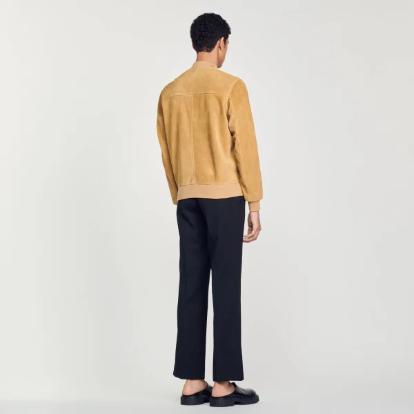 Hot Blouson En Cuir Suédé Homme Cuirs | Manteaux & Blousons