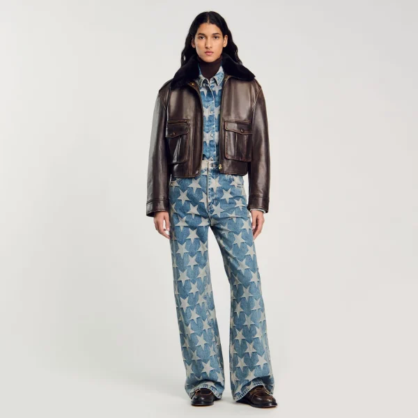 Online Blouson Surchemise En Jean étoiles Femme Ensembles | Blousons & Vestes
