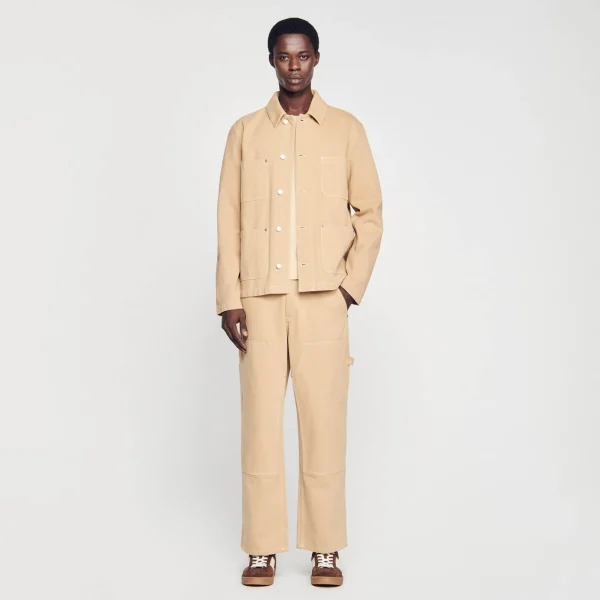 Shop Blouson Worker En Denim Homme Manteaux & Blousons