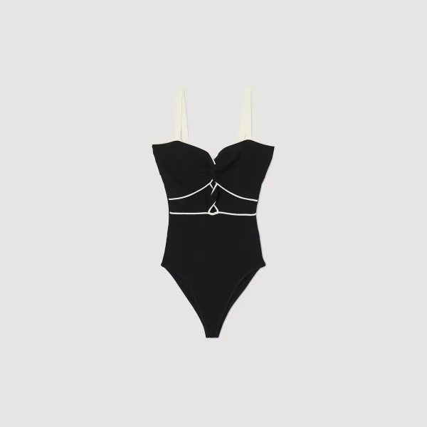 Flash Sale Body En Maille Bicolore Femme Tops & Chemises