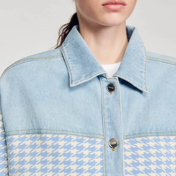Hot Cardicoat Pied-de-poule Femme Pulls & Cardigans