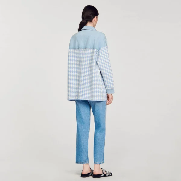 Hot Cardicoat Pied-de-poule Femme Pulls & Cardigans
