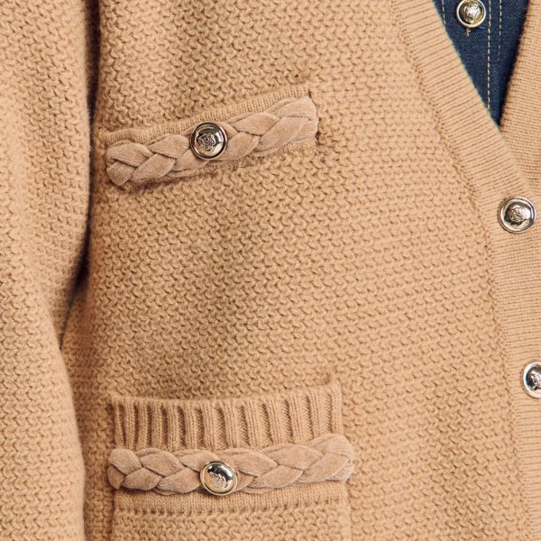 Flash Sale Cardigan Long En Laine Femme Pulls & Cardigans