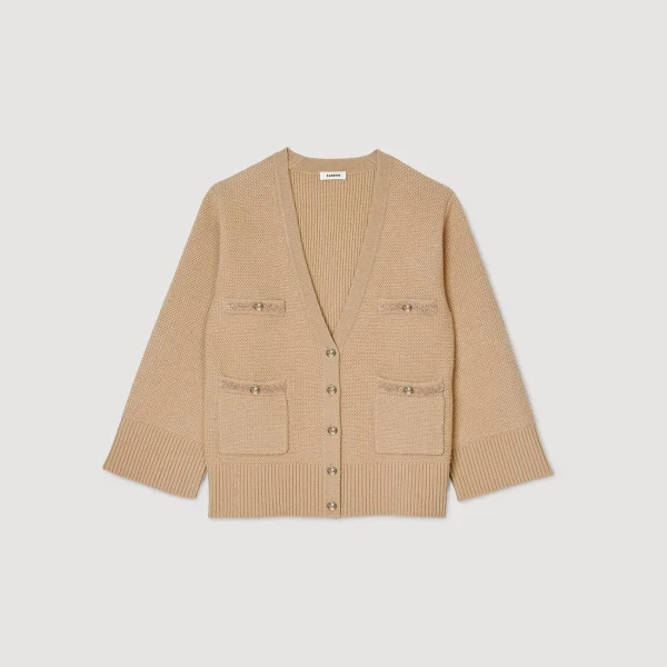 Flash Sale Cardigan Long En Laine Femme Pulls & Cardigans