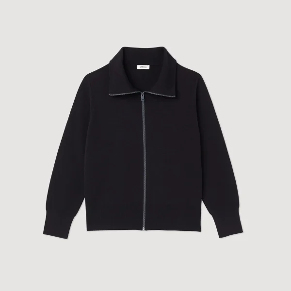 New Cardigan Zippé En Laine Homme Pulls & Gilets