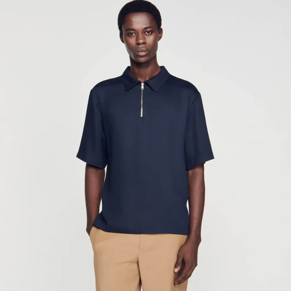 Flash Sale Chemise à Col Zippé Homme Chemises