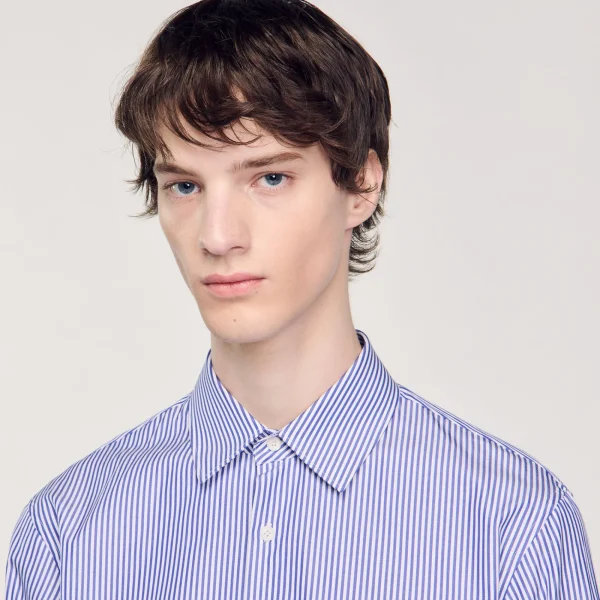 Outlet Chemise à Rayures Homme Chemises