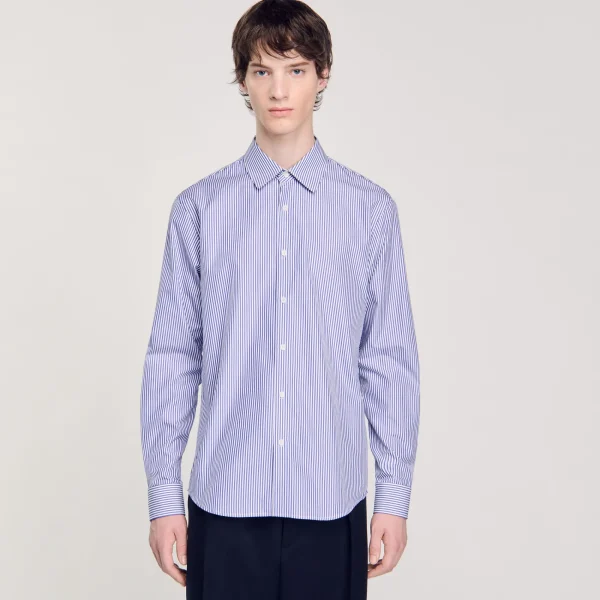 Outlet Chemise à Rayures Homme Chemises