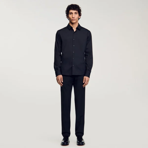 Discount Chemise Ajustée En Coton Stretch Homme Chemises