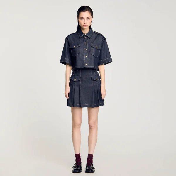 Clearance Chemise En Jean Femme Ensembles | Tops & Chemises