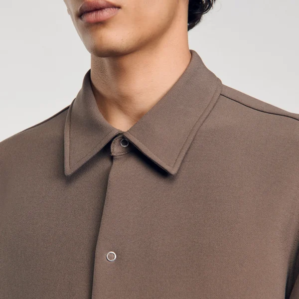 Cheap Chemise En Jersey à Manches Longues Homme Chemises