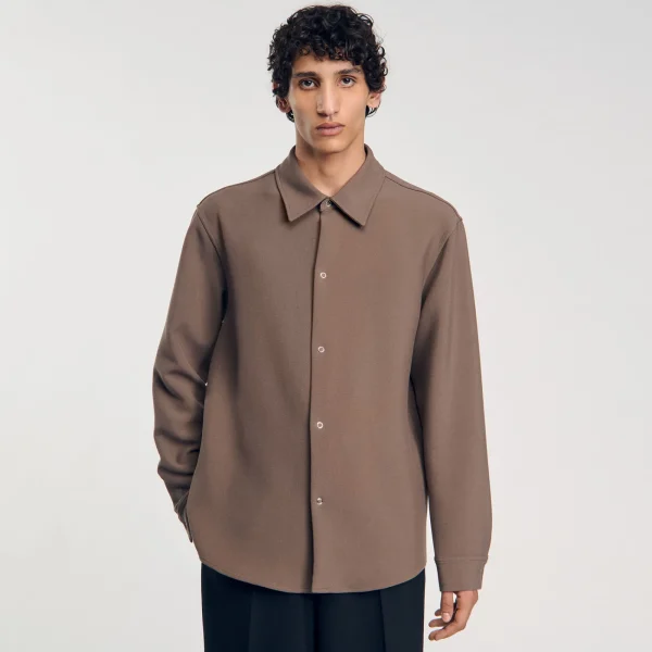 Cheap Chemise En Jersey à Manches Longues Homme Chemises