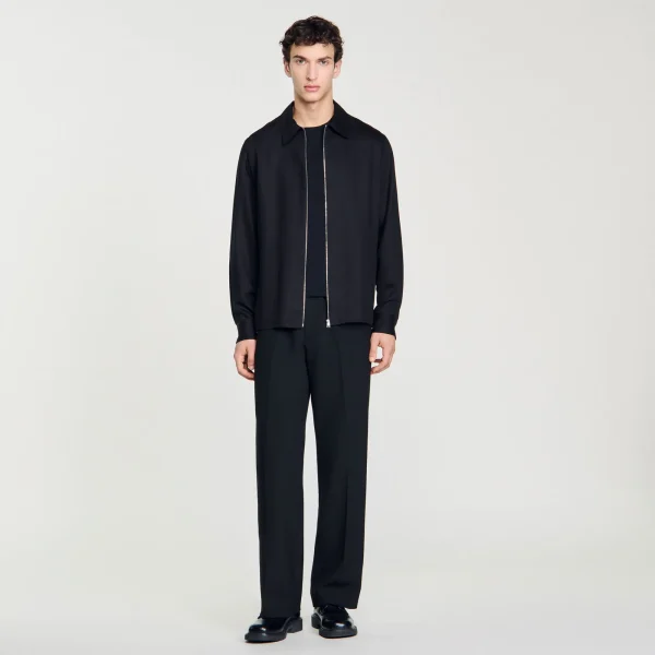 New Chemise Fluide Zippée Homme Chemises