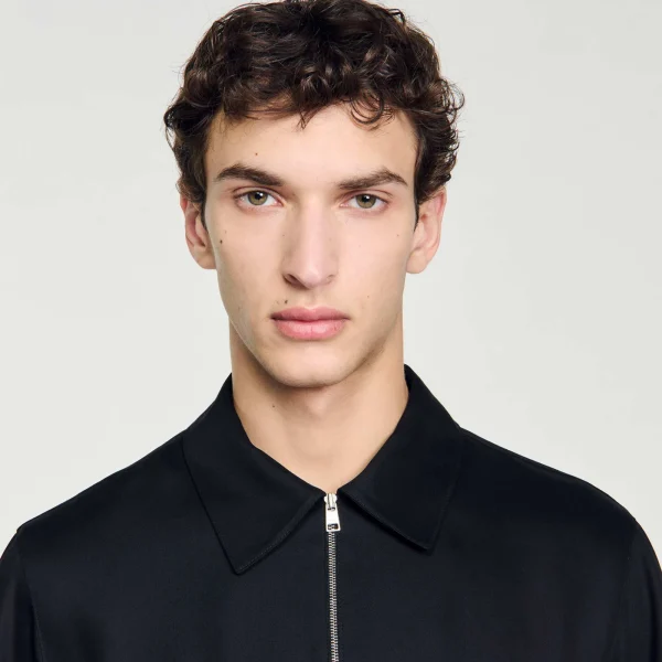 New Chemise Fluide Zippée Homme Chemises