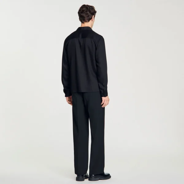 New Chemise Fluide Zippée Homme Chemises