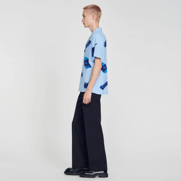 Sale Chemise Imprimé Coquillages Homme Chemises