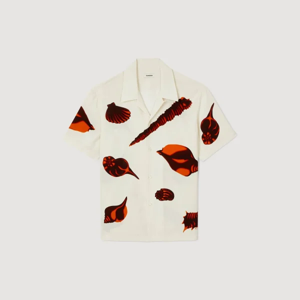 New Chemise Imprimé Coquillages Homme Chemises