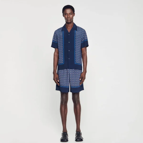 Cheap Chemise Imprimée à Manches Courtes Homme Chemises
