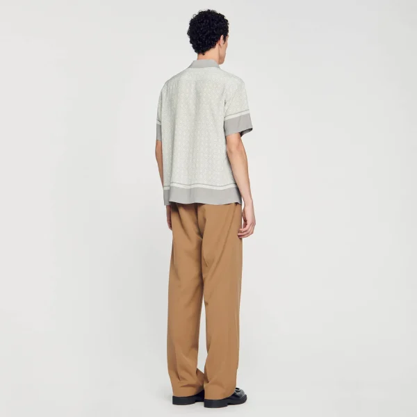 Flash Sale Chemise Imprimée à Manches Courtes Homme Chemises