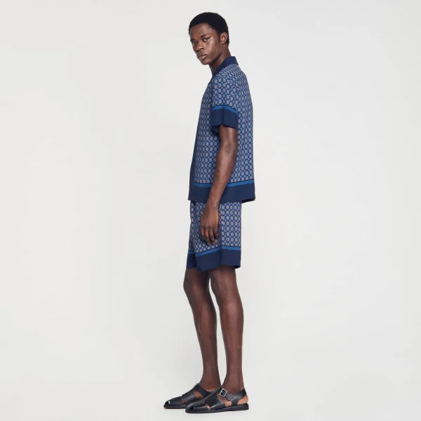 Cheap Chemise Imprimée à Manches Courtes Homme Chemises