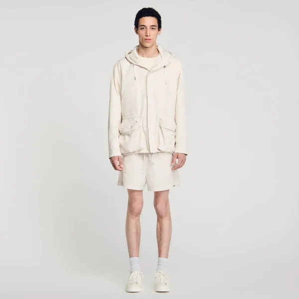 New Coupe-vent à Capuche Homme Manteaux & Blousons