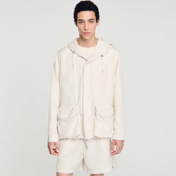 New Coupe-vent à Capuche Homme Manteaux & Blousons