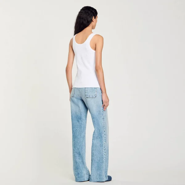 Outlet Débardeur Strassé Femme T-Shirts