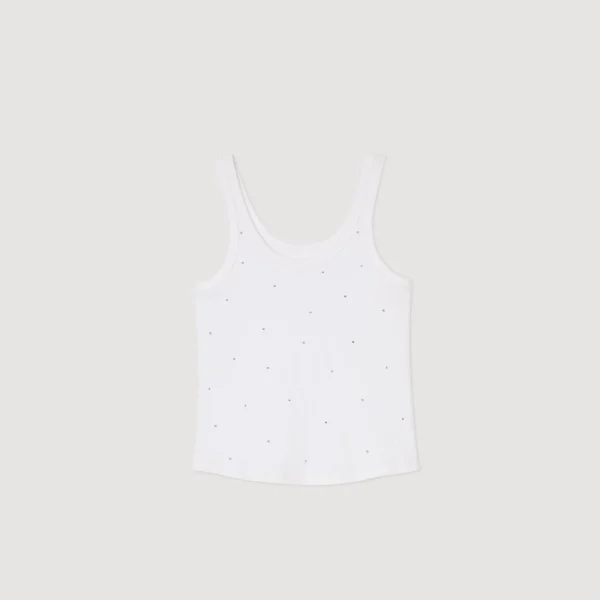 Outlet Débardeur Strassé Femme T-Shirts