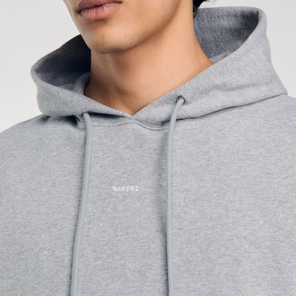 Sale Hoodie Homme Brodé En Coton Biologique Homme Sweats & Joggings