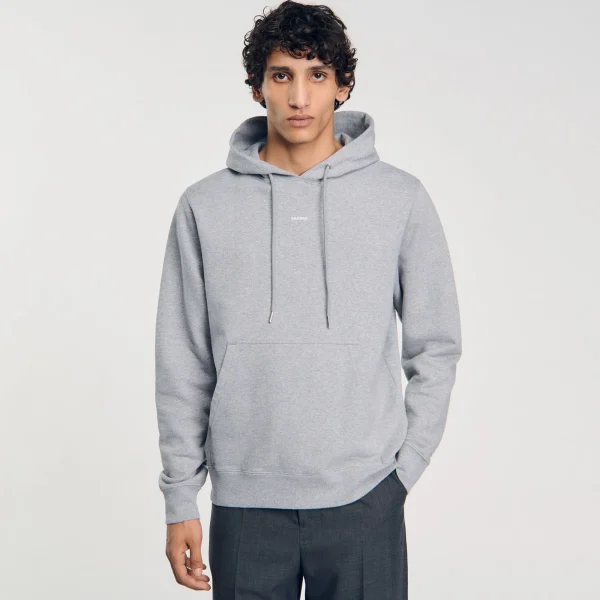 Sale Hoodie Homme Brodé En Coton Biologique Homme Sweats & Joggings