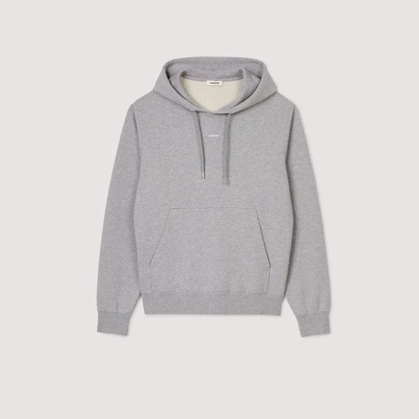 Sale Hoodie Homme Brodé En Coton Biologique Homme Sweats & Joggings