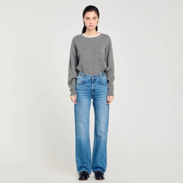 Outlet Jean Détail Gourmettes Femme Pantalons & Jeans