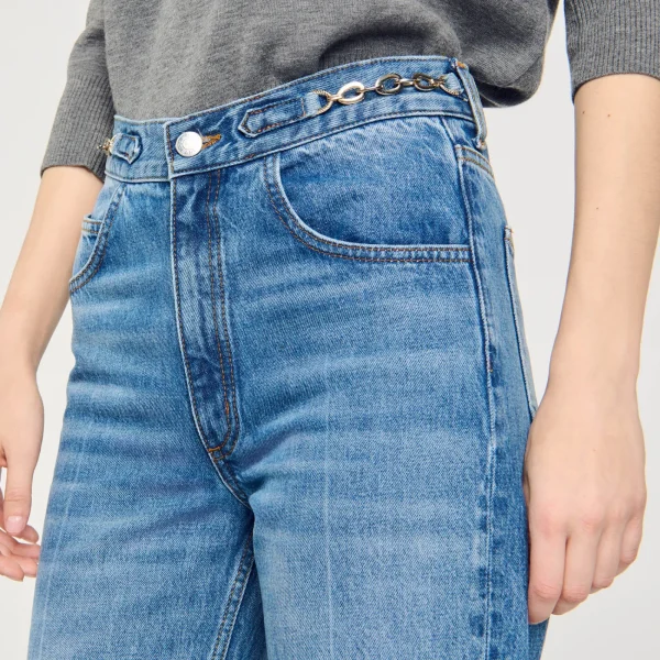 Outlet Jean Détail Gourmettes Femme Pantalons & Jeans