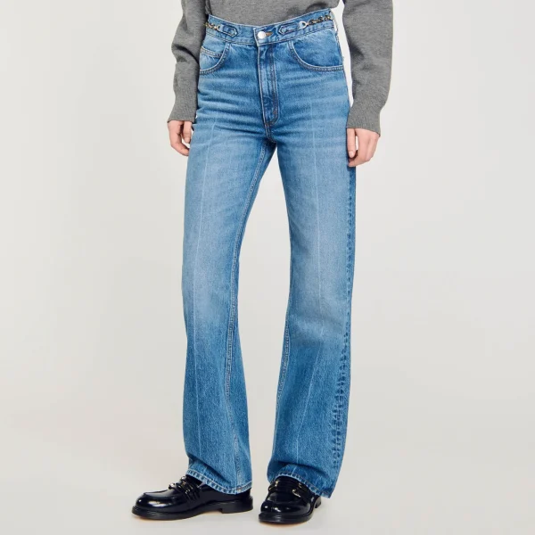 Outlet Jean Détail Gourmettes Femme Pantalons & Jeans