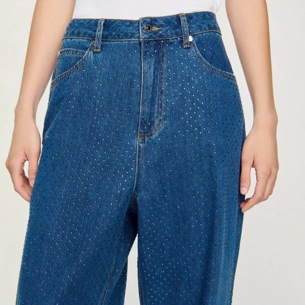 Online Jean Large Strassé Femme Pantalons & Jeans