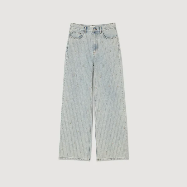 Discount Jean Orné De Strass Femme Pantalons & Jeans