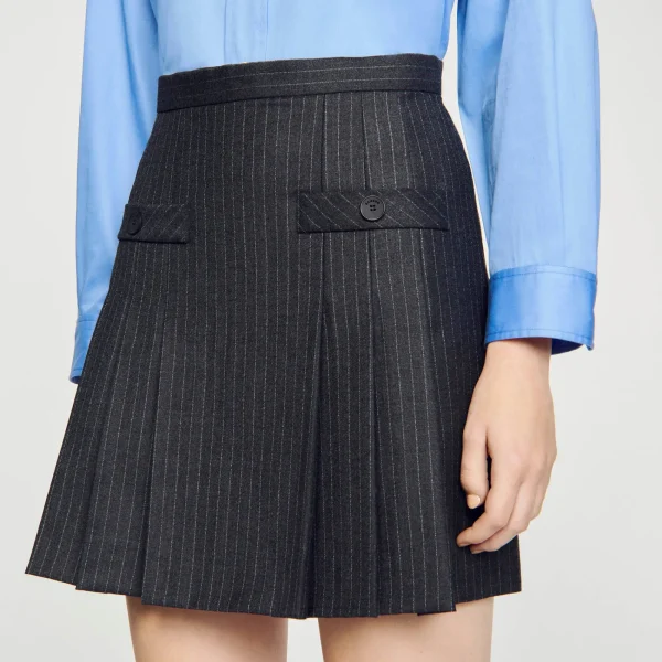 New Jupe Courte à Rayures Femme Jupes & Shorts