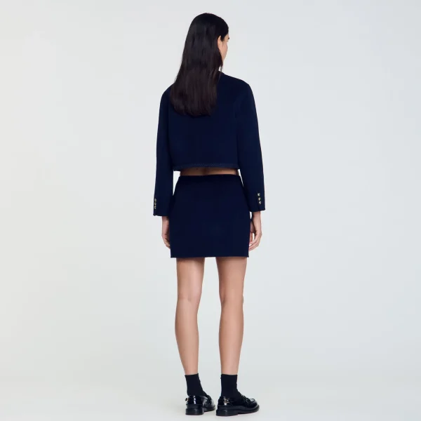 Store Jupe Courte En Laine Double Face Femme Ensembles | Jupes & Shorts