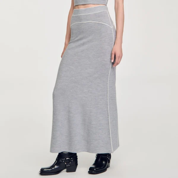 Clearance Jupe Longue En Laine Femme Ensembles | Jupes & Shorts