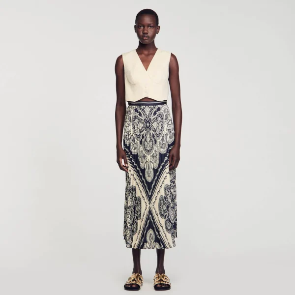 Sale Jupe Longue Fluide à Imprimé Bandana Femme Jupes & Shorts