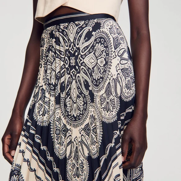 Sale Jupe Longue Fluide à Imprimé Bandana Femme Jupes & Shorts