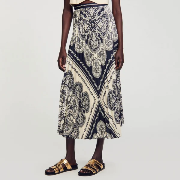 Sale Jupe Longue Fluide à Imprimé Bandana Femme Jupes & Shorts
