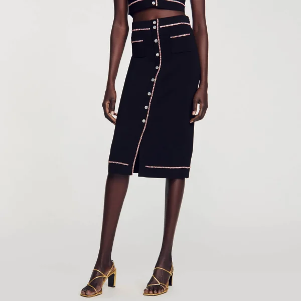 Hot Jupe Midi Strassée Femme Ensembles | Jupes & Shorts