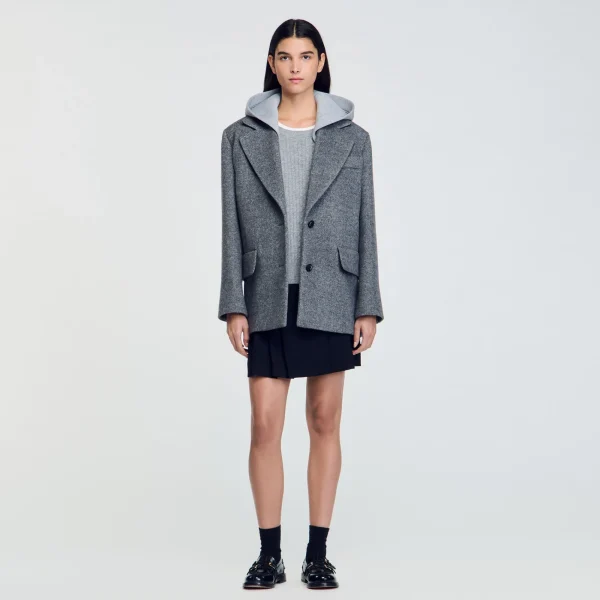 Discount Manteau à Capuche Amovible Femme Manteaux