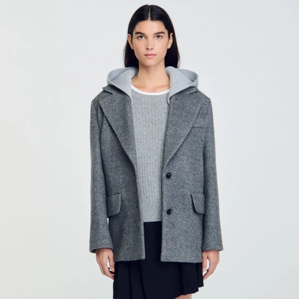 Discount Manteau à Capuche Amovible Femme Manteaux