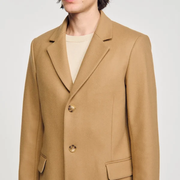 Cheap Manteau En Drap De Laine Homme Manteaux & Blousons