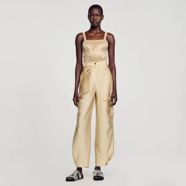 Cheap Pantalon Cargo Satiné Femme Ensembles | Pantalons & Jeans