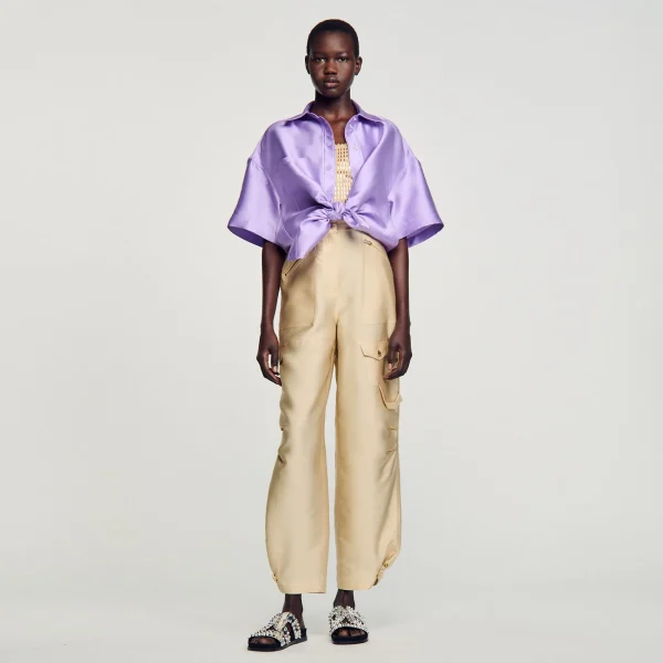 Cheap Pantalon Cargo Satiné Femme Ensembles | Pantalons & Jeans